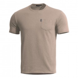 AGERON T-SHIRT WITH POCKET KHAKI K09012-PO-04