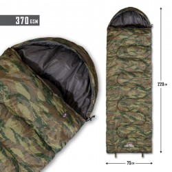 MAJOR SLEEPING BAG 370GR/m² CAMO D19002-Camo